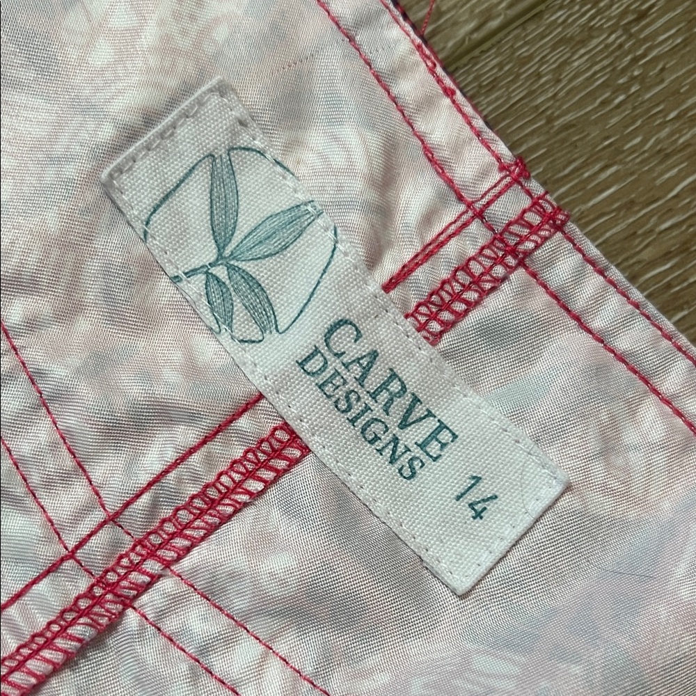 Carve Designs ~ Purple/Pink/White Floral Swim Board Shorts, Size 14 - Picture 3 of 9
